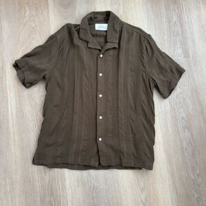 Abercrombie and Fitch Summer Linen Blend Short Sleeve Shirt